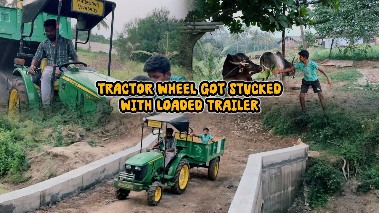 டிராக்டர் கவிழ்ந்து விட்டது🫣😥🥹 இப்படி ஆகும்னு கொஞ்சோ கூட நினைக்கல 🤧 Full Video டீடைல்ட்