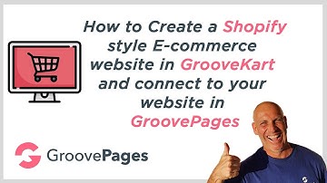 How to create a Shopify style e-commerce website in GrooveKart and connect to your website in Groove