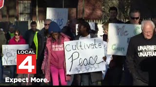 Church community rallies to end gun violence on Detroit's west side
