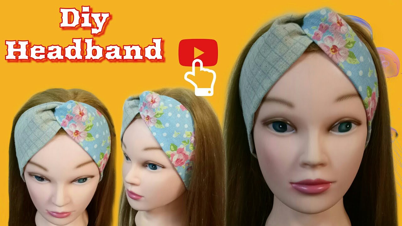 How to sew Headband easy sewing tutorial ผ้าคาดผมทำเอง ง่ายๆ by