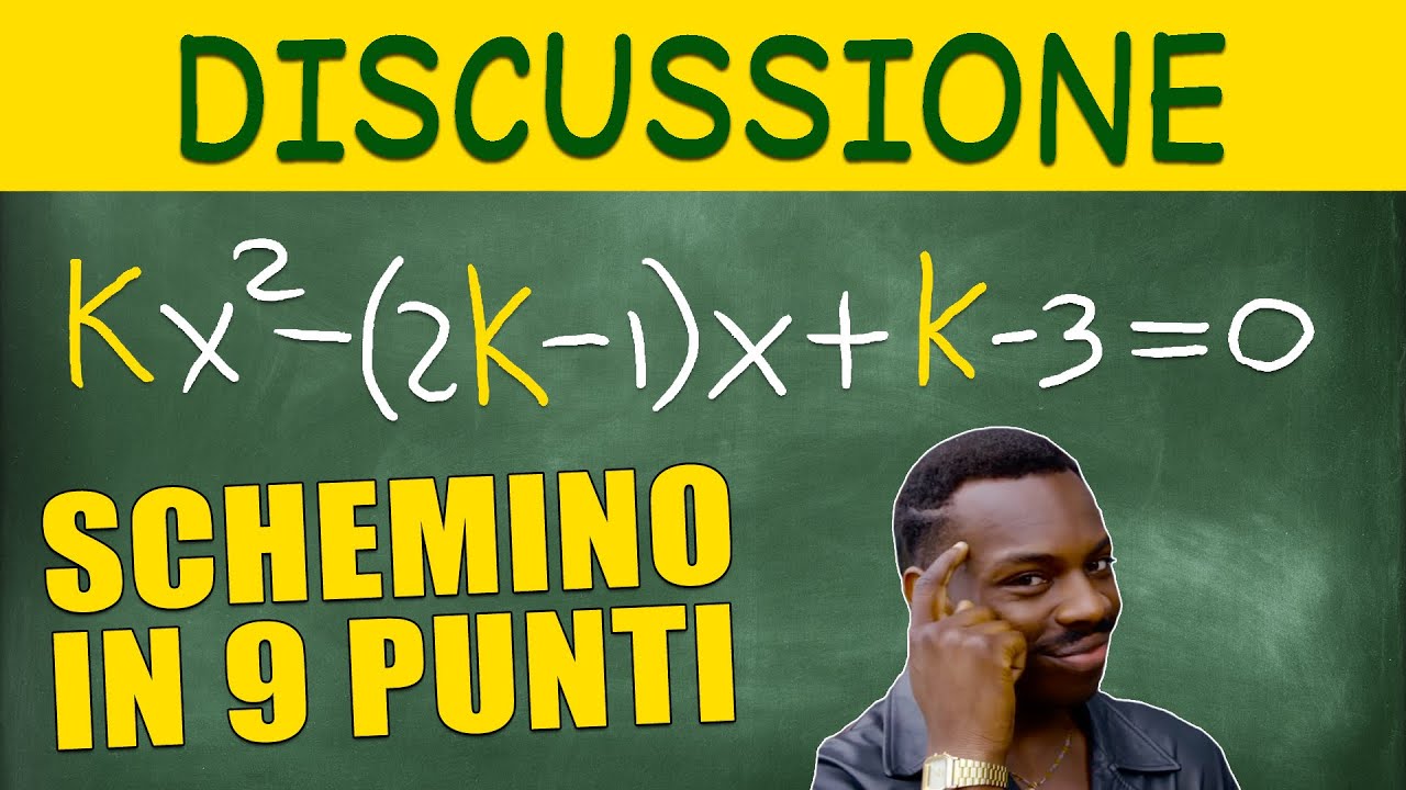 Equazione 2° Grado Letterale con Discussione - Spiegata Facilmente - con Schemino