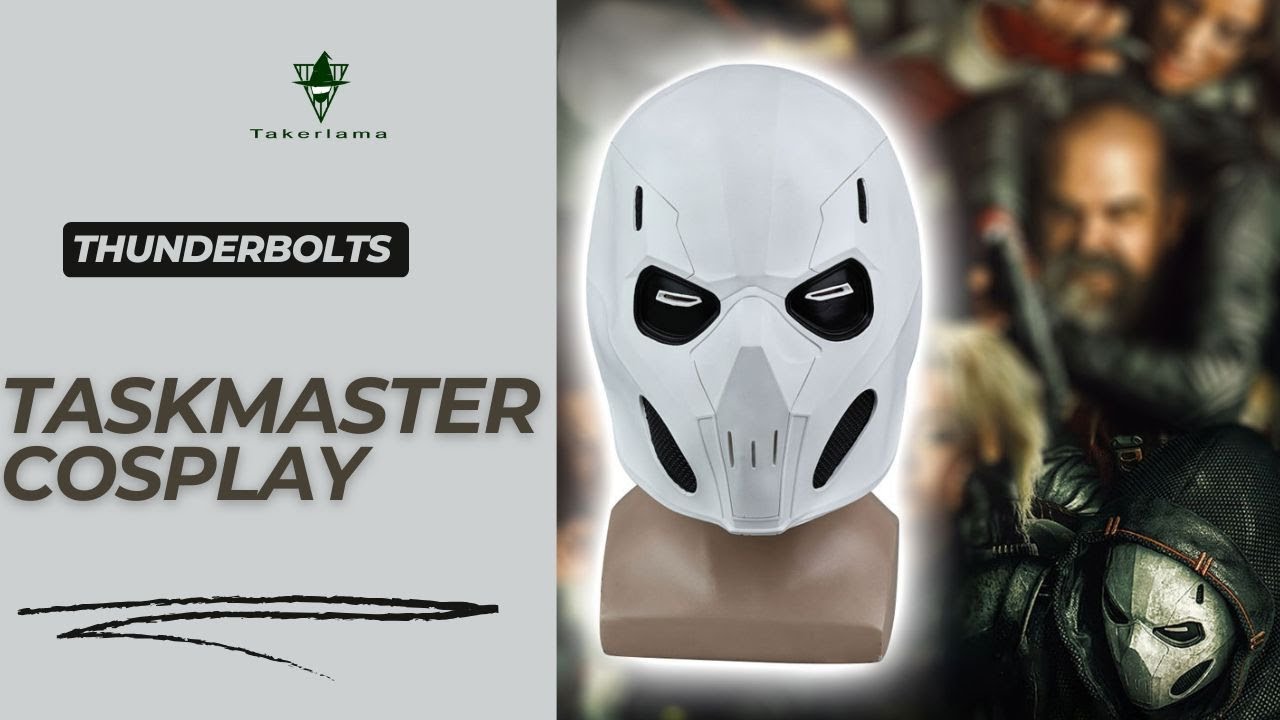 Thunderbolts Taskmaster Helmet Antonia Dreykov Halloween Cosplay   