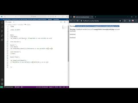 19 Null & empty en PHP