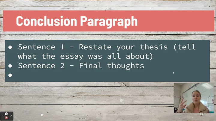 Conclusion Paragraph - Informative Writing Unit