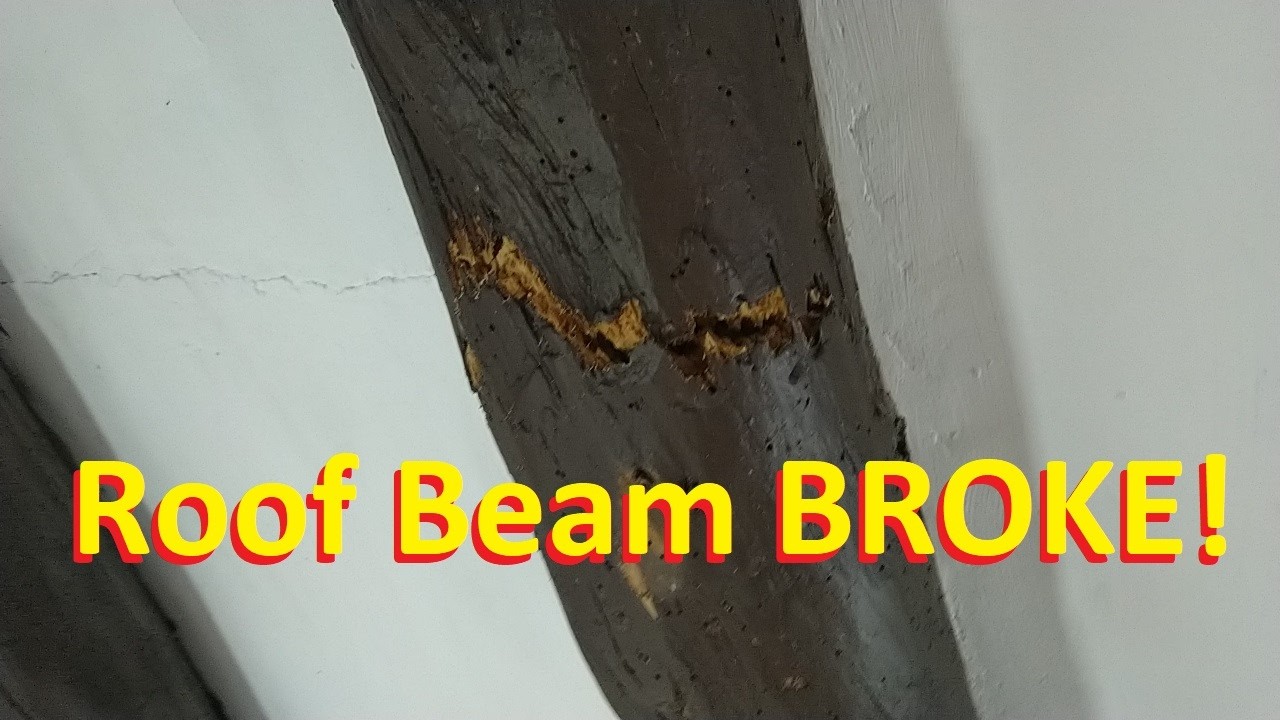 Ремонт сломанной стропильной балки крыши – починка сломанной балки из ствола дерева