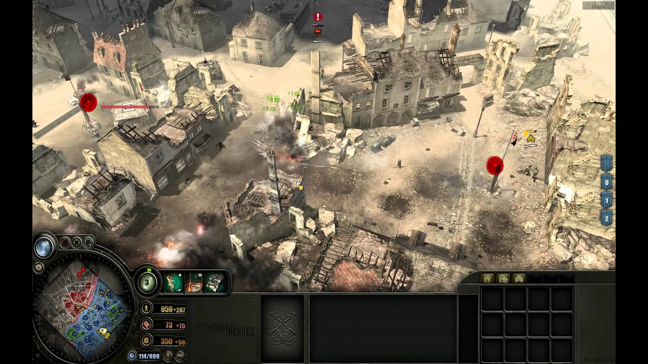 CoH Blitzkrieg Mod Artillery Demonstration - YouTube