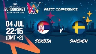 Serbia v Sweden - Press Conference - FIBA Women's EuroBasket