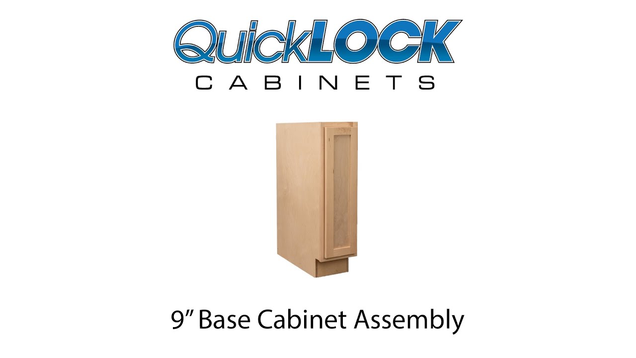 Quicklock Cabinets -  9in Kitchen Base Cabinet Assmembly Guide