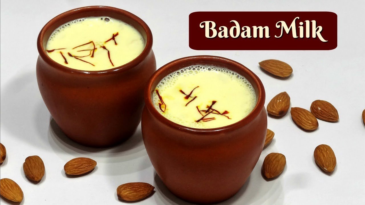 Badam Milk Recipe | Almond Milk | Badam Milkshake | KabitasKitchen | Kabita Singh | Kabita