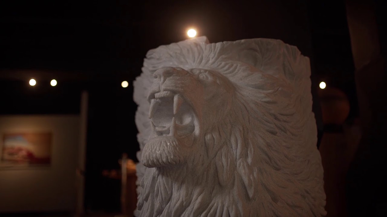 Marble Lion Sculpture