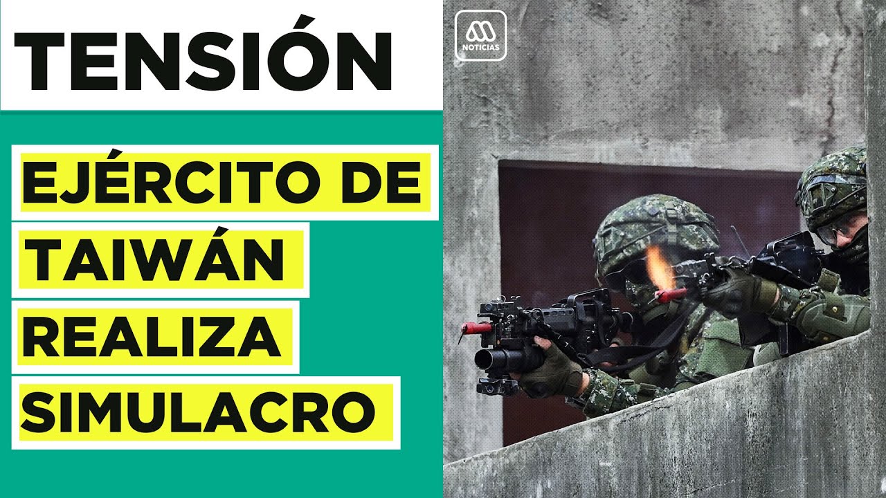 Tensión en Asia: Ejército de Taiwán realiza simulacros militares en el aeropuerto