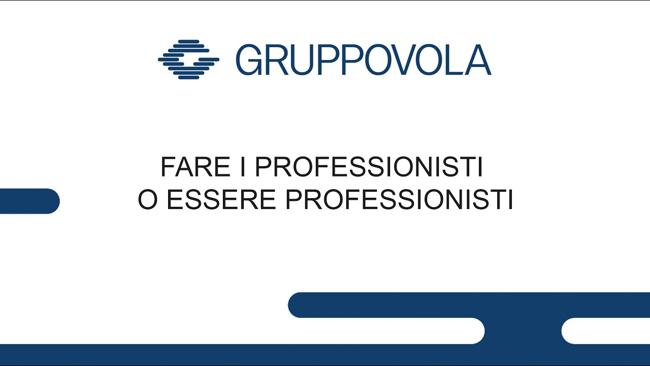 Fare I Professionisti O Essere Professionisti YouTube
