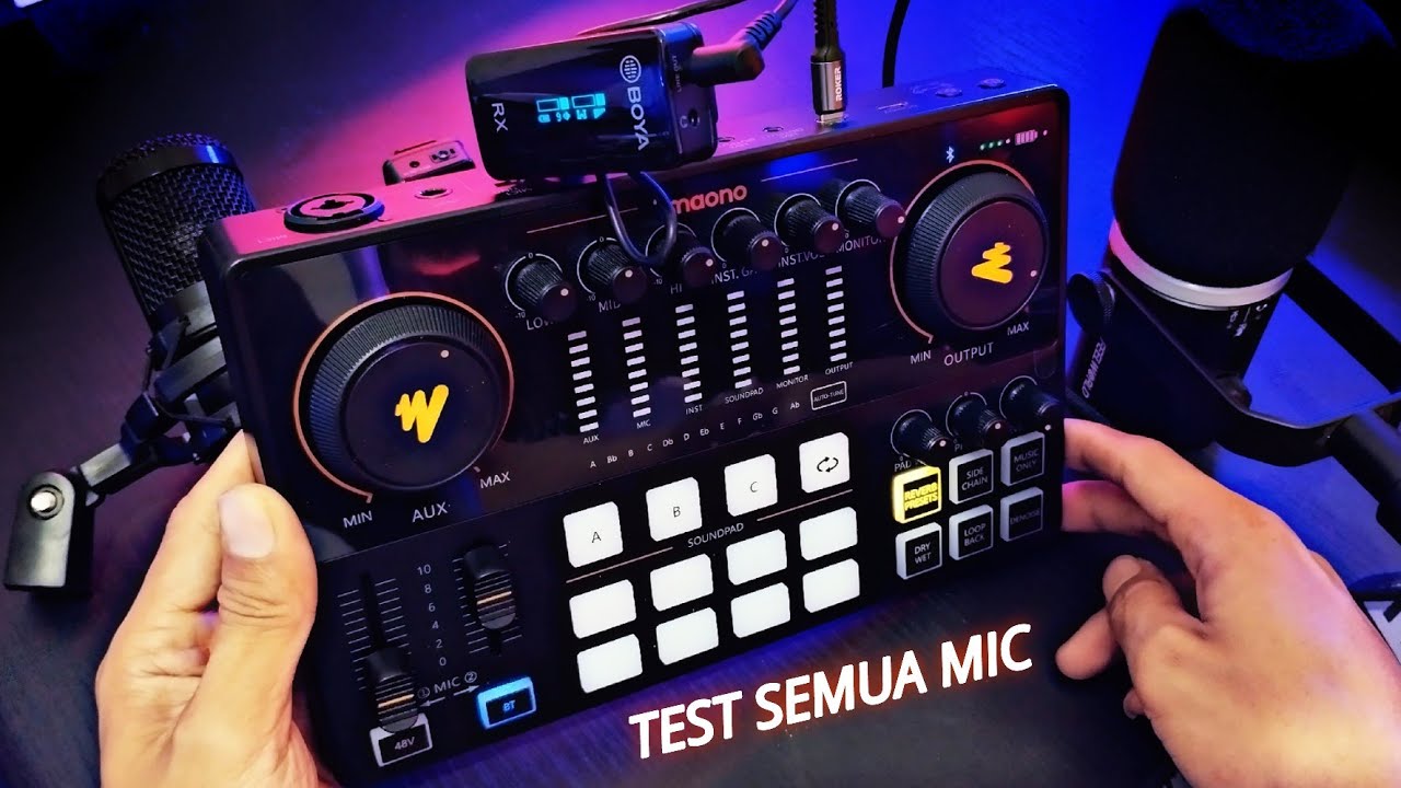 MAONOCASTER E2 TEST SEMUA JENIS MICROPHONE