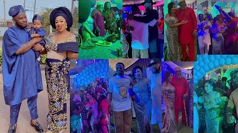 Zubby Michael & Destiny Etiko colleague Nollywood Actress Amarachi Igidimbah child dedication PINO