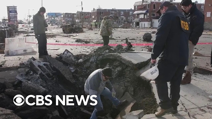 Black box recovered inside crater left after Philadelphia plane crash