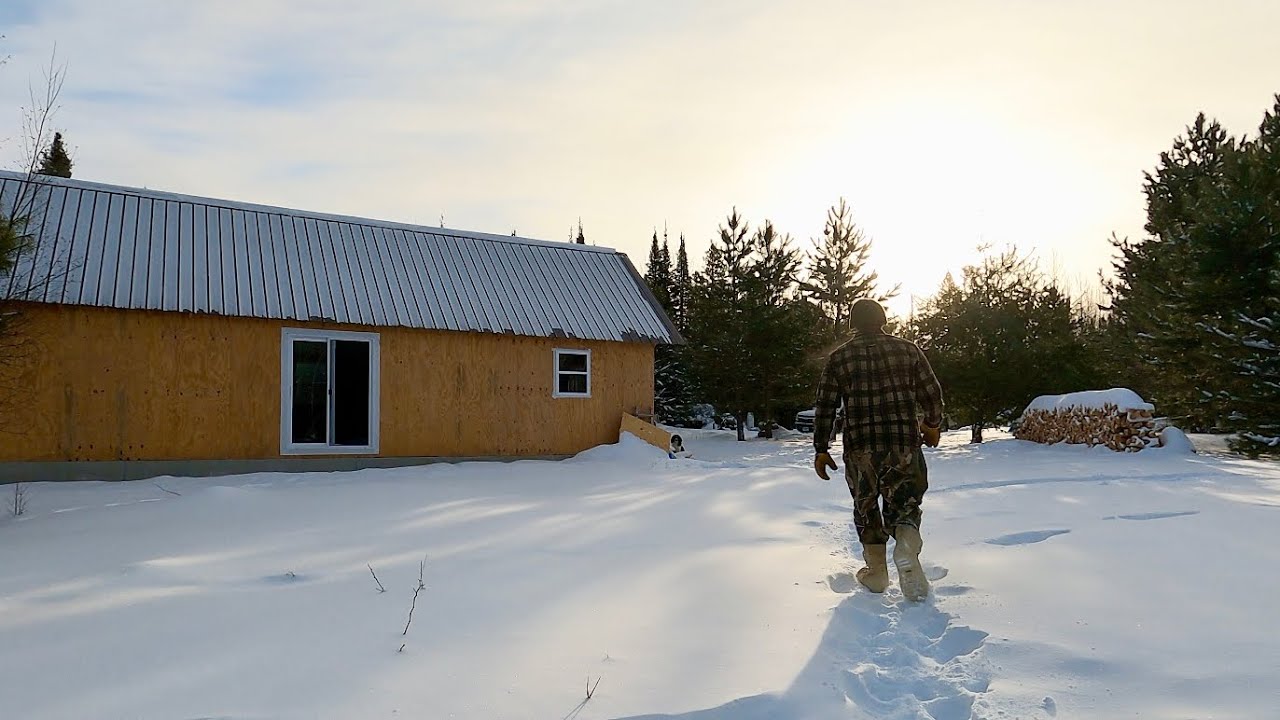 Building A Simple Off Grid Cabin In The Woods: Finishing Up The Loft ...