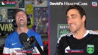 Austin FC Head Coach Josh Wolff catches up with former teammate Jimmy Conrad on his Twitch show.