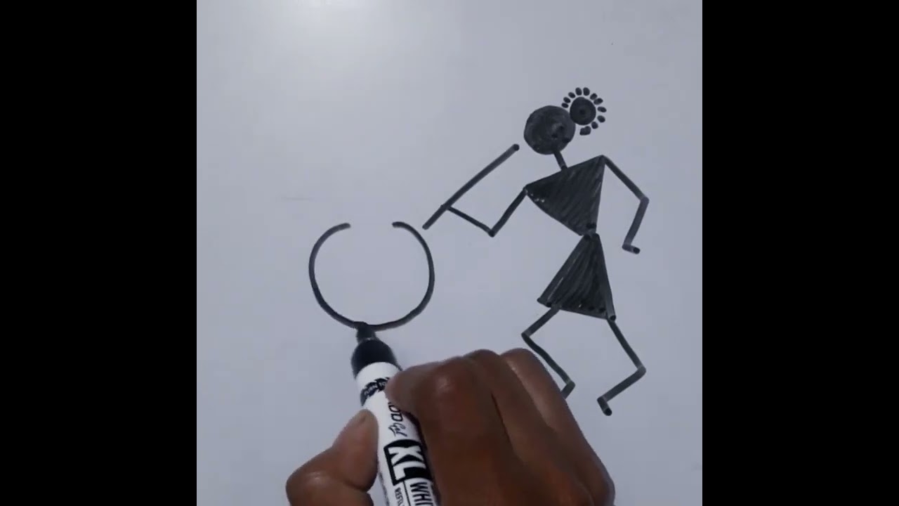 How to draw warli art. 
