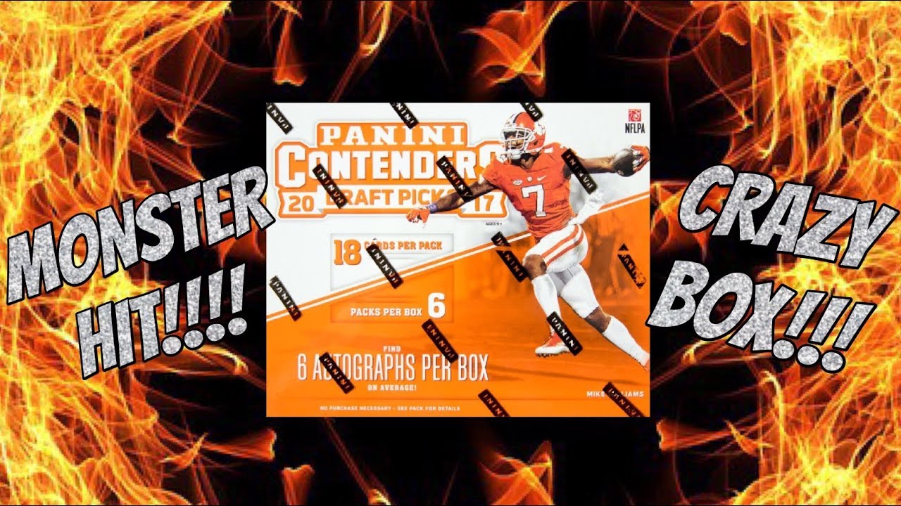 2017 Panini Contenders Draft Picks Football Hobby Box Break #3 - KABOOM!!!!