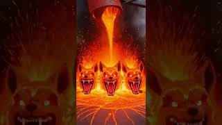 Lava Meets Kurama 🔥 #yt #ytshorts #shortvideo #shorts #animation #kurama #experiment #art #epic