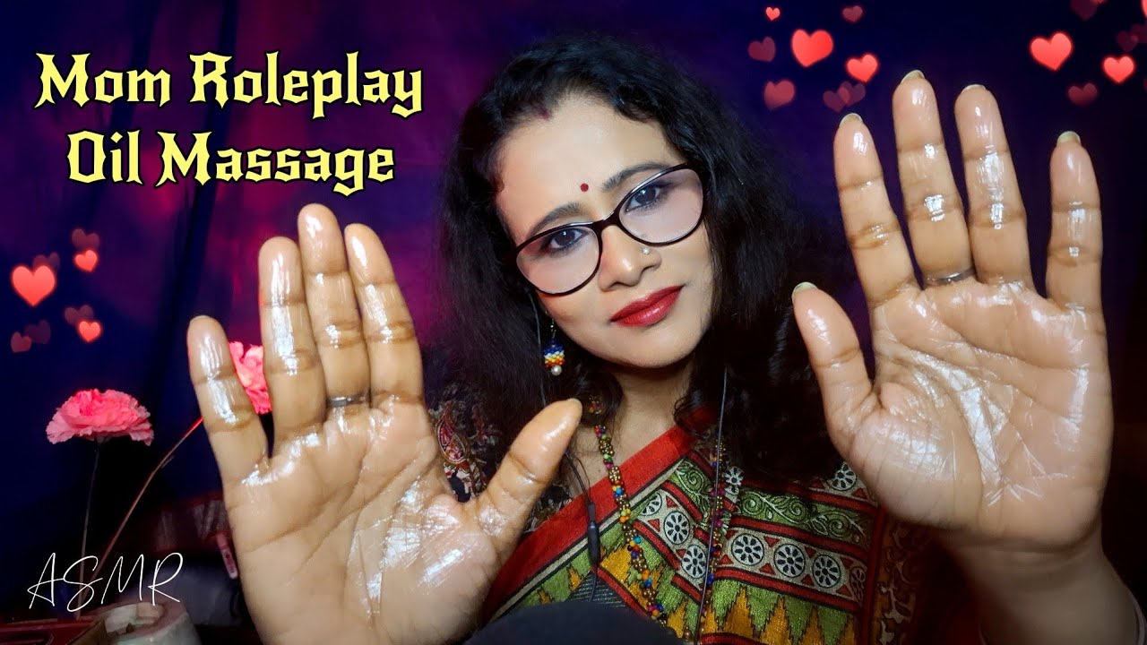 ASMR Indian Mom Oil Massage for Deep Relaxation ( Scalp, Neck, Back, Hands & Legs ) | Dearly ASMR