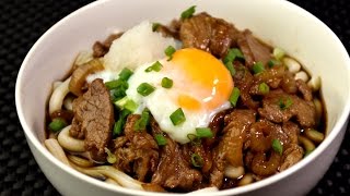 Beef udon is one of my favorite japanese dishes! simply delicious :)
enjoy~ ingredients: 1 packet 100 gm medium onion 0.5 soy sauce tbsp
sake 0...
