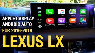 20162019 LEXUS LX 570 | Wired Apple CarPlay Android Auto | Install & Demo