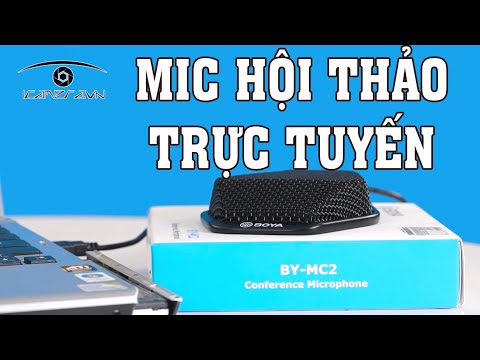 Mic hội nghị, hội thảo, đàm thoại trực tuyến online conference, zoom, skype Boya BY-MC2