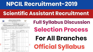 NPCIL Kaiga Official Syllabus Discussion||NPCIL Kaiga Stipendiary Traniee Syllabus Discussion