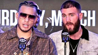 HEATED DAVID BENAVIDEZ VS CALEB PLANT • FULL PRESS CONFERENCE & FACE OFF VIDEO