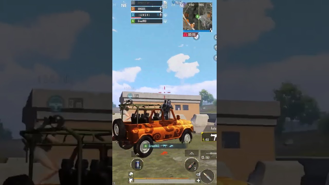 Car Spray 1v4 squad wipe !