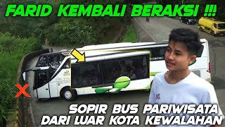 Pantas Viral !!! Farid Kembali Beraksi, Sopir Bus Pariwisata Luar Kota Kewalahan Di Sitinjau Lauik