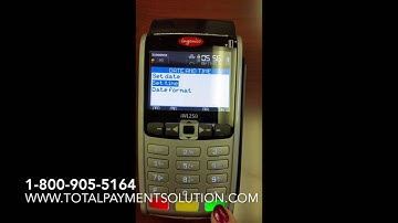 How to change date and time on an Ingenico iWL 250 or iWL255