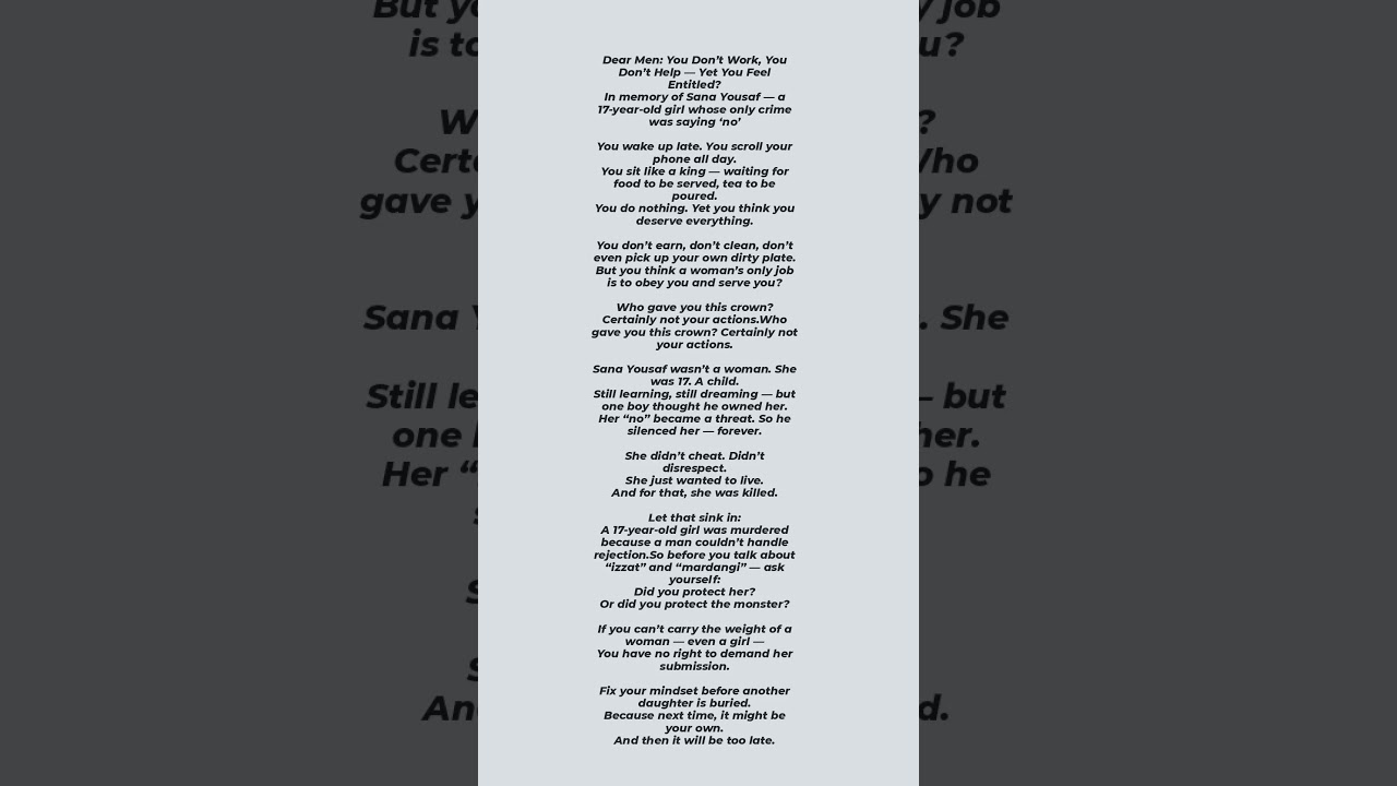 Justice for Sana Yousaf