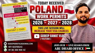 🙋‍♂️ TODAY RECEIVED POLAND 🇵🇱 WORK PERMITS