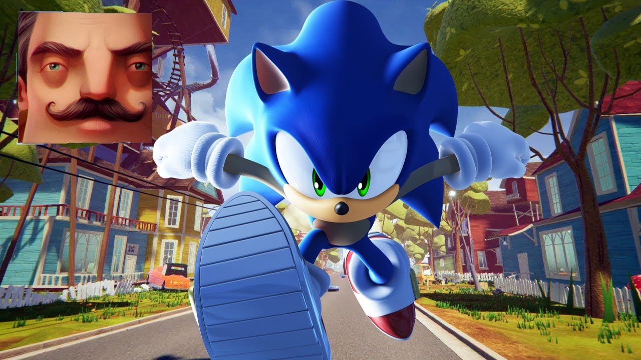Hello Neighbor - My New Neighbor Big Sonic the Hedgehog Act 2 Door ...