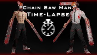 Chain Saw man - Sculpting And Texturing Time Lapse