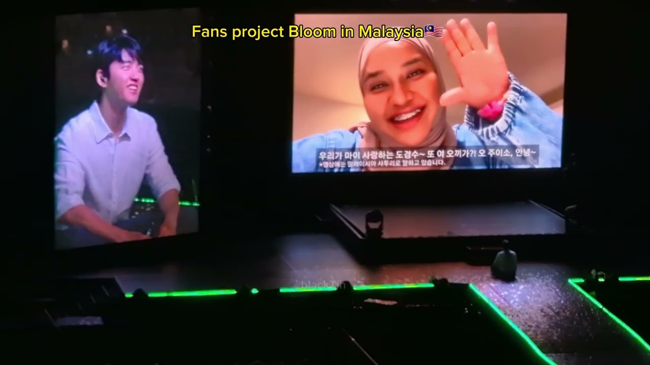 Full Reaction kyung soo fans project Bloom in Malaysia