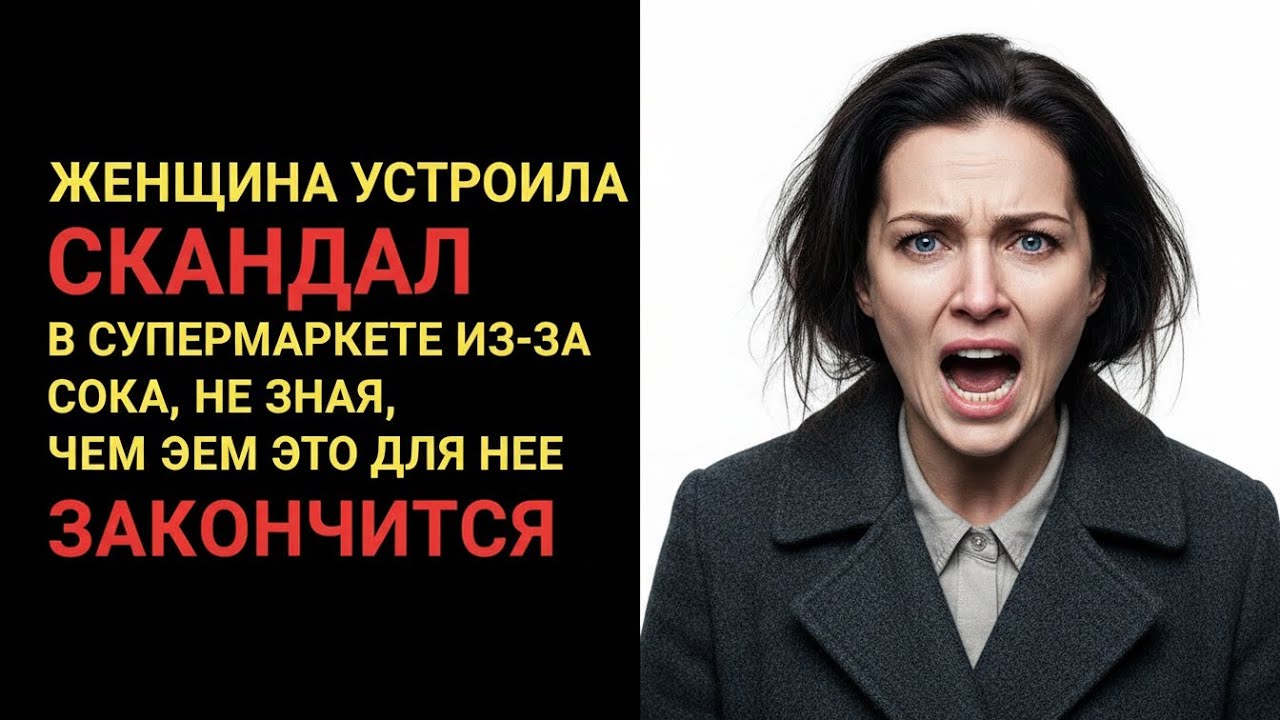 ЖЕНЩИНА УСТРОИЛА СКАНДАЛ В СУПЕРМАРКЕТЕ ИЗ-ЗА СОКА, НЕ ЗНАЯ, ЧЕМ ЭТО ДЛЯ НЕЁ ЗАКОНЧИТСЯ