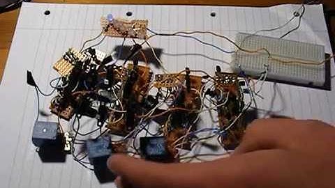 transistor computer, 4 bit binary