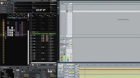 Renoise 2.5 patterns triggered by Live clips