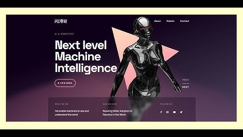 Ai & Robotics Website Slider || Slider Revolution 6