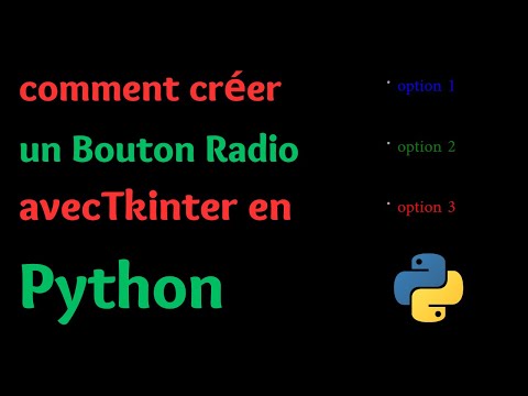 Comment créer un Radio Button en Tkinter | Tutoriel Python