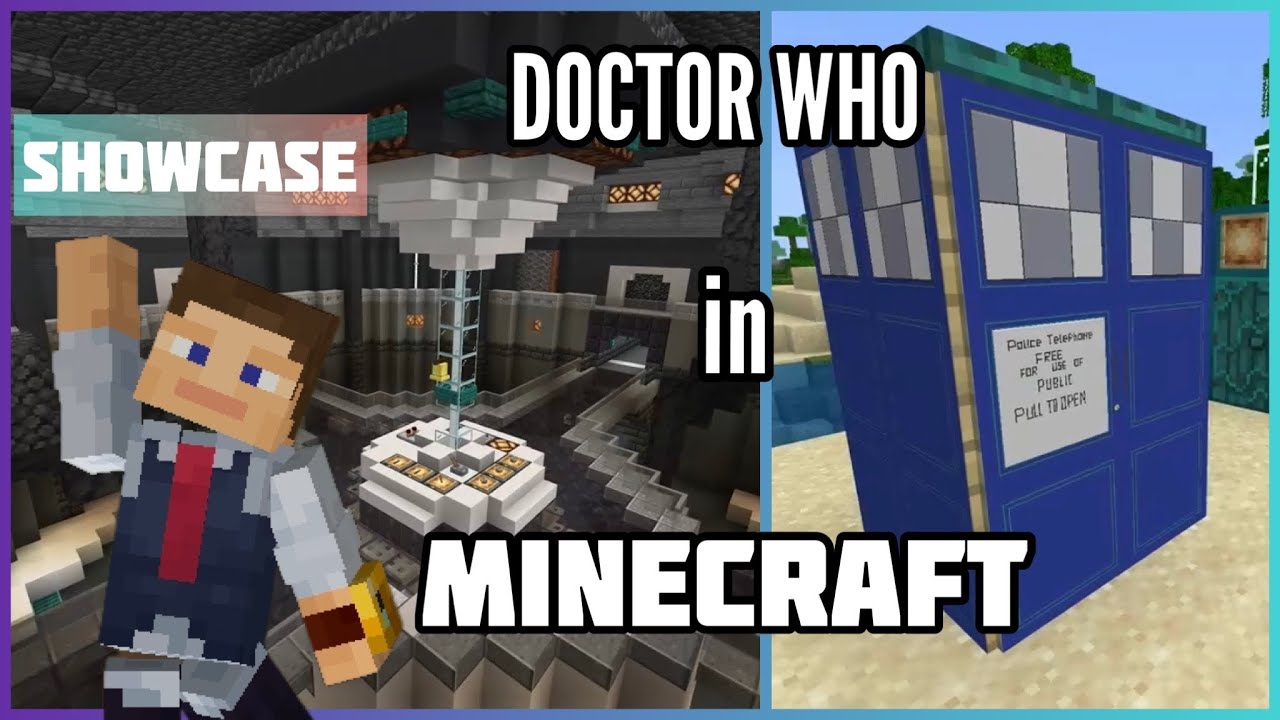 Fully Functioning TARDIS in Minecraft Bedrock *SHOWCASE*  | Doctor Who Custom Build.