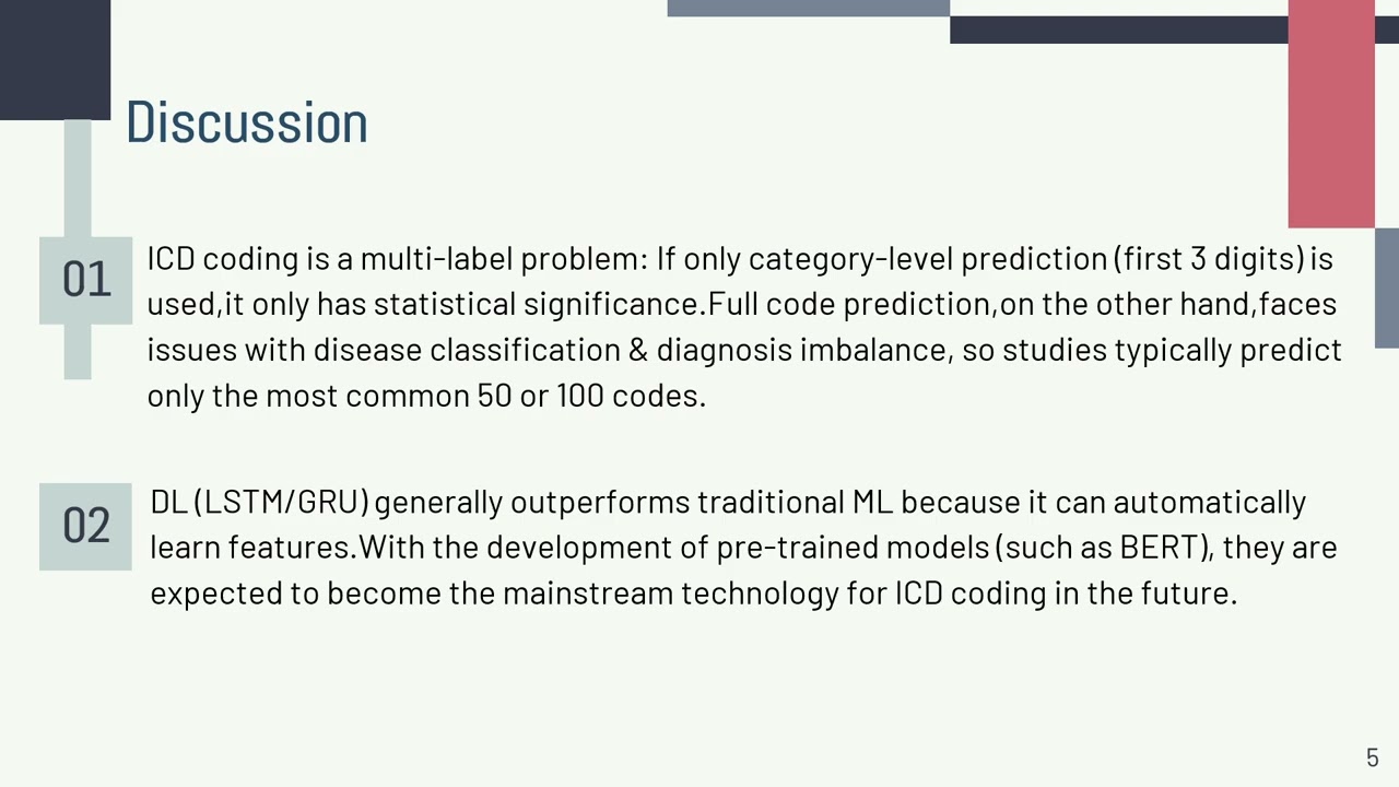 20251224 [魏妤倩] AI based ICD coding & classification approaches using discharge summaries A ...