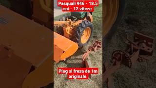 Motocultor Pasquali 946 - 18.5 cai motor Lombardini. Plug + freza 1m