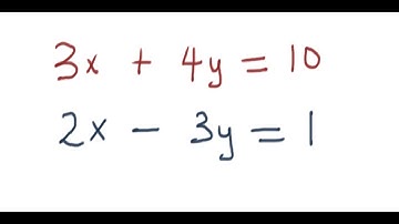 A simple guide to solving simultaneous equations using elimination method
