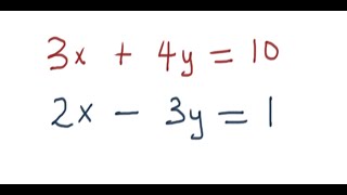 A simple guide to solving simultaneous equations using elimination method