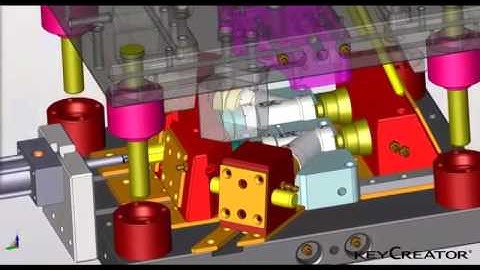 Animation of an Injection Mold design using KeyCreator Direct CAD