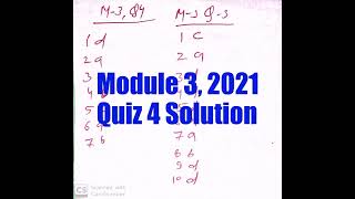 Module 3 , Quiz 4 Solution, 2021 Exam, NITTT #shorts #viral #viralvideo